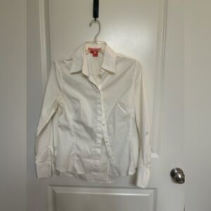 Cream Button-Up Blouse